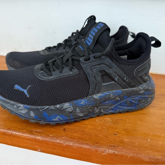 Puma Kids Black and Blue Sneakers - Picture 1 of 4